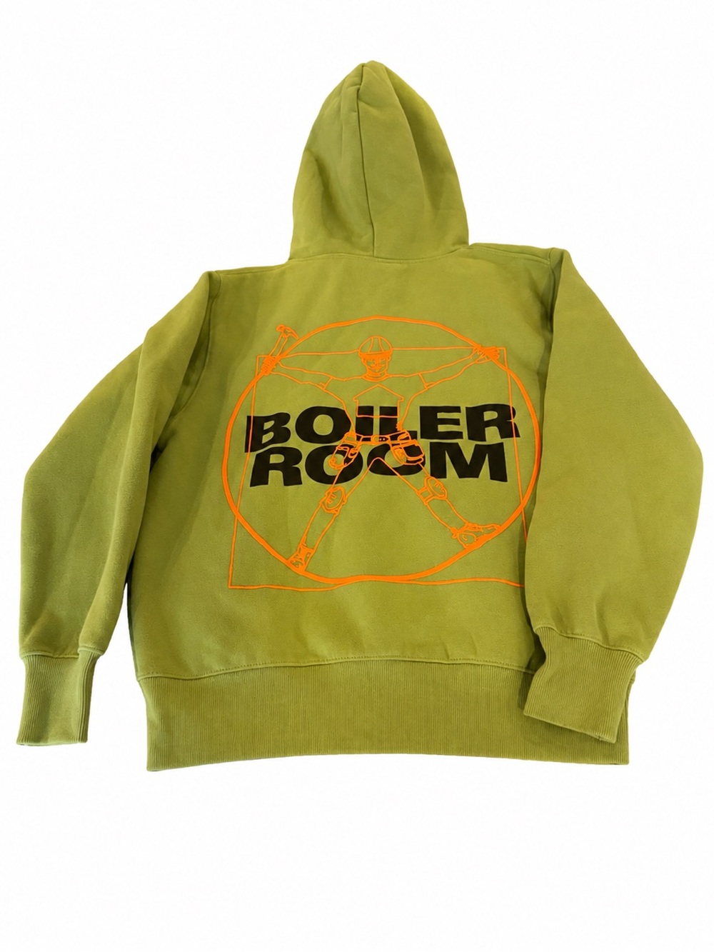 Boiler Room Olive Green Graphic Hoodie